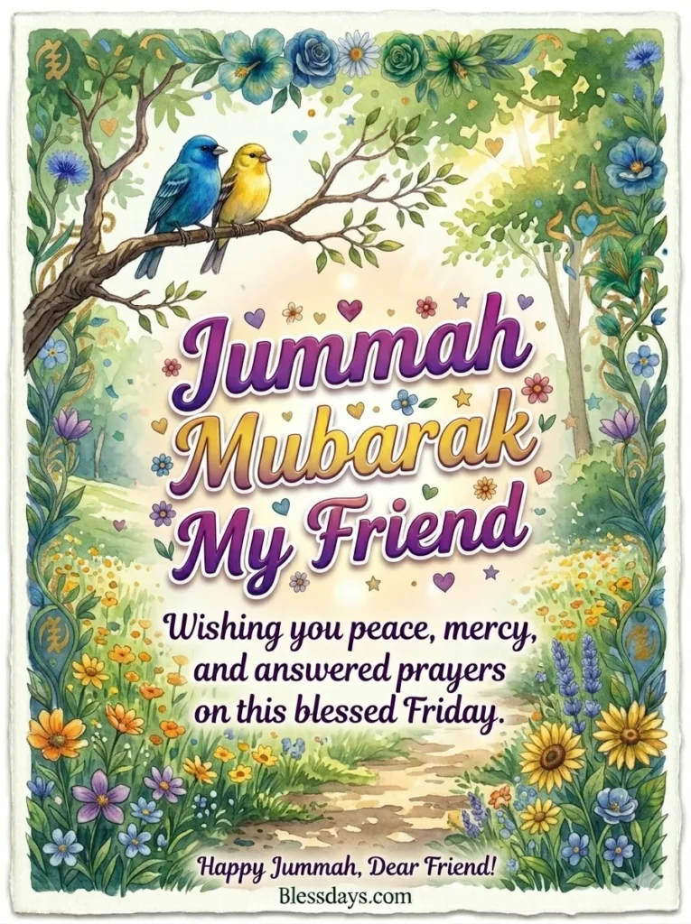 Jummah Mubarak Messages for Friends