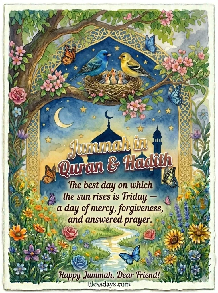 Jummah Mubarak Quotes from Hadith and Quran