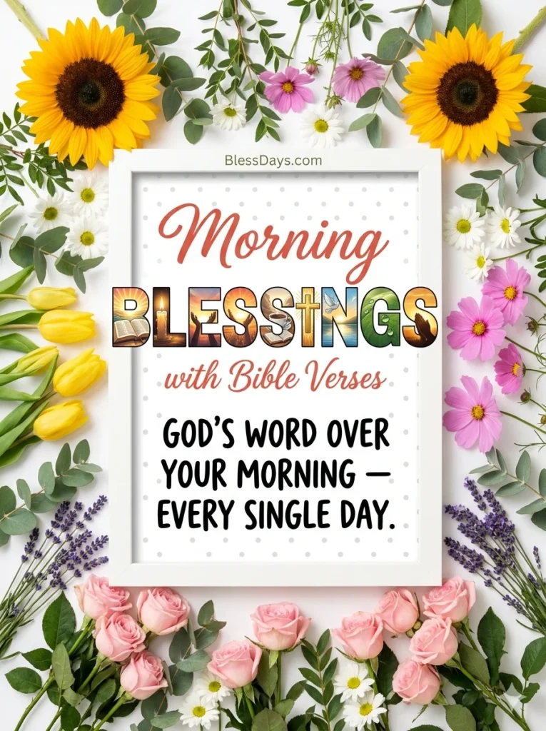 Morning Blessings with Bible Verses 