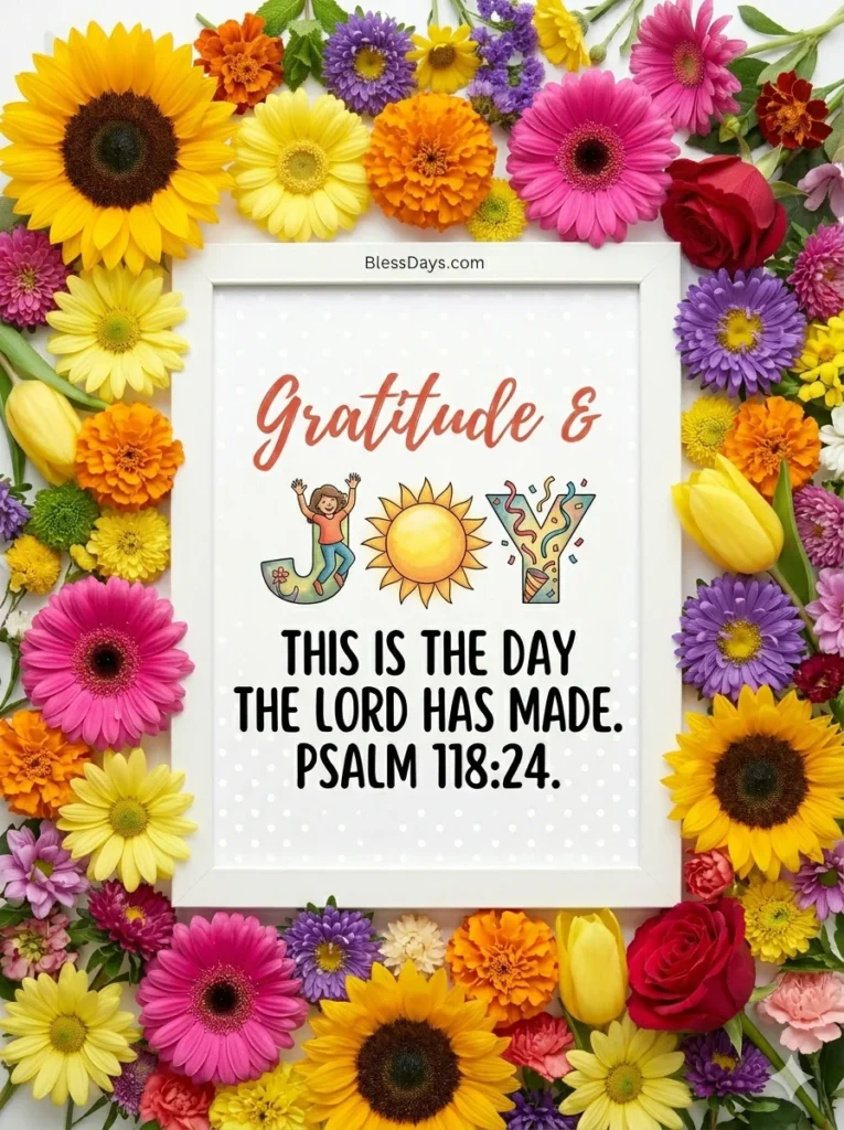 Morning Blessings with Bible Verses on Gratitude and Joy