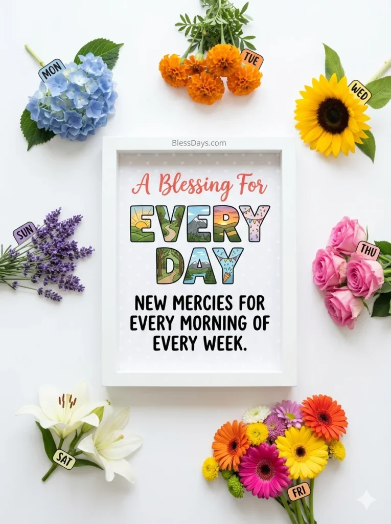 Morning Scripture Blessings for the Whole Week
