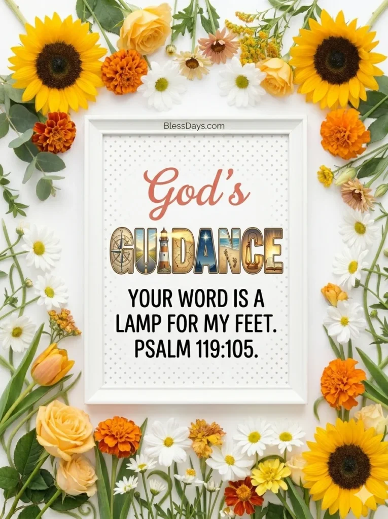 Morning Scripture Blessings on God's Guidance and Direction