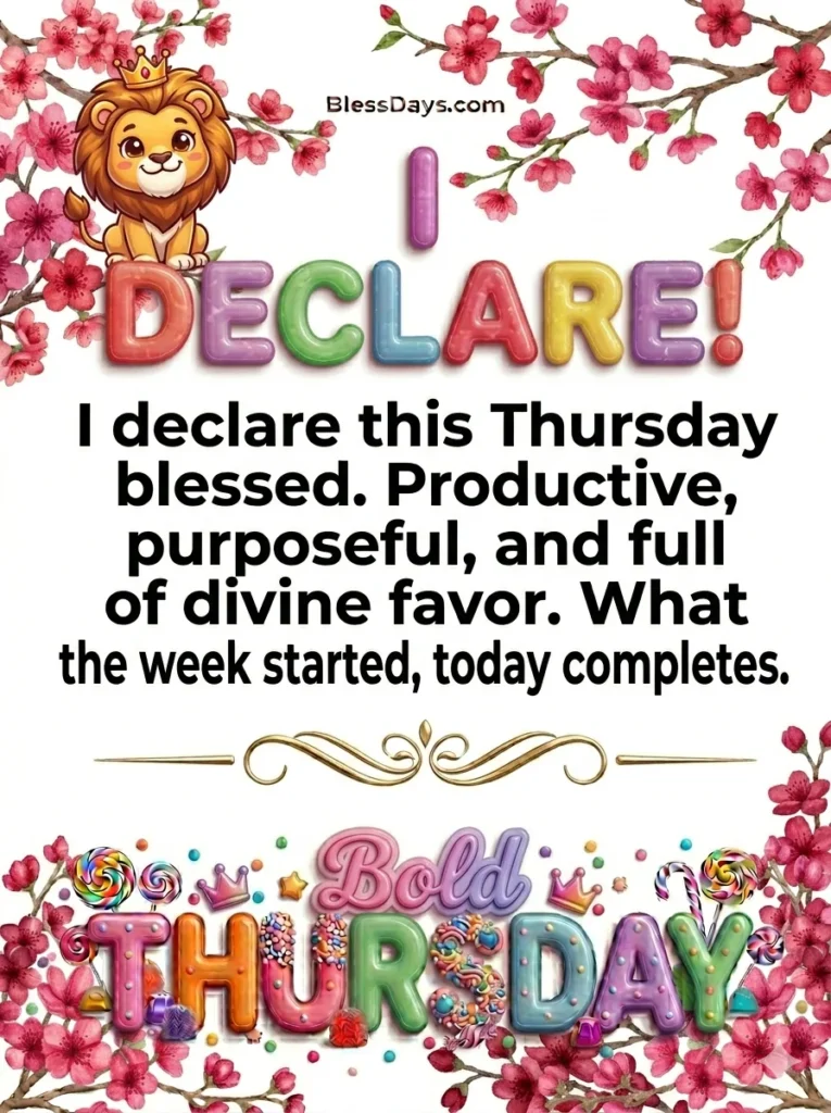 Powerful Thursday Declarations