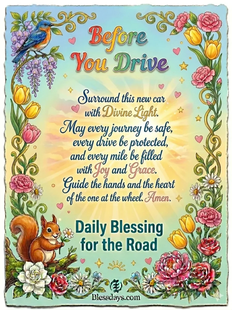 Prayer Before Driving — Daily Blessing for the Road
