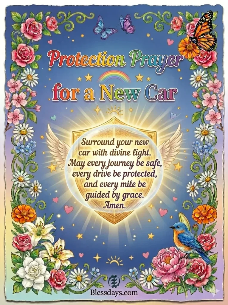 blessing and prayer for a new car protection