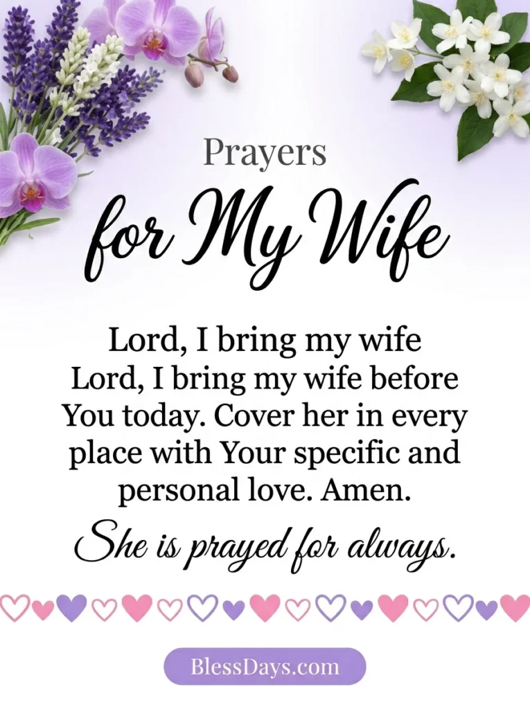 Prayers for My Wife
