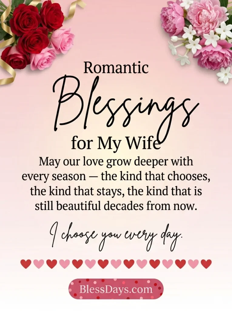 Romantic Blessings for My Wife