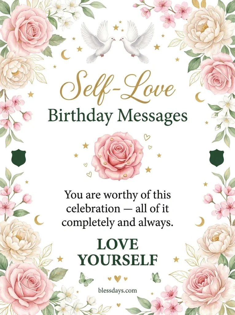 Self-Love Birthday Messages for Myself