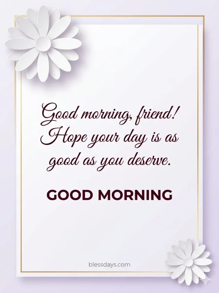 Short Good Morning Blessings for a Friend