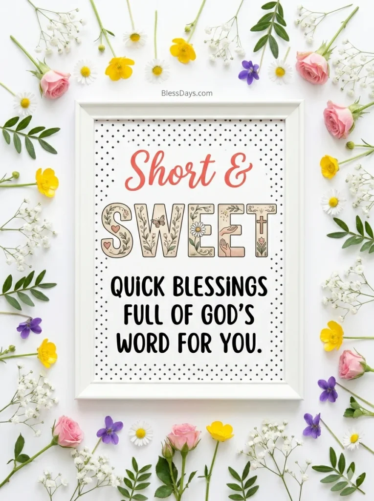 Short Good Morning Blessings with Bible Verses
