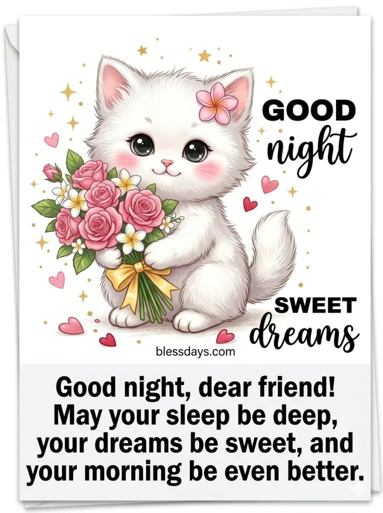 Sweet Good Night Blessings for Friends