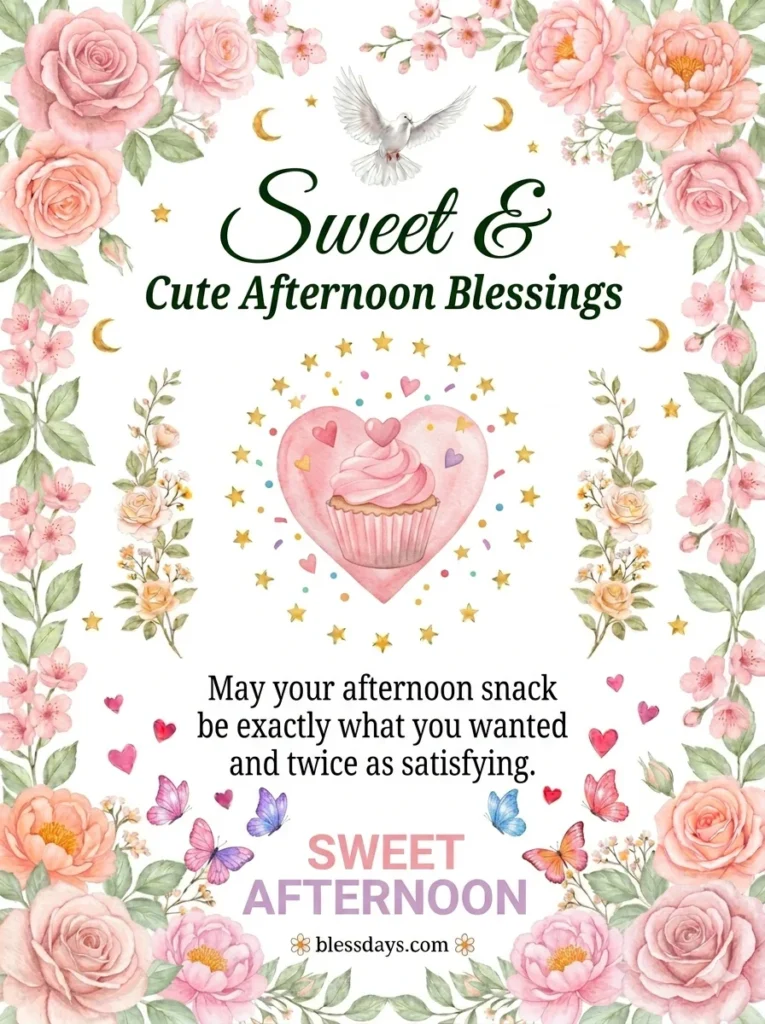 Sweet and Cute Afternoon Blessings