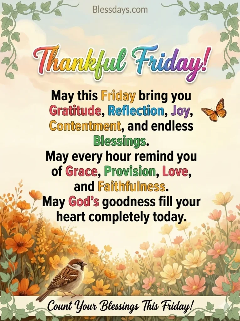 Thankful Friday Blessings