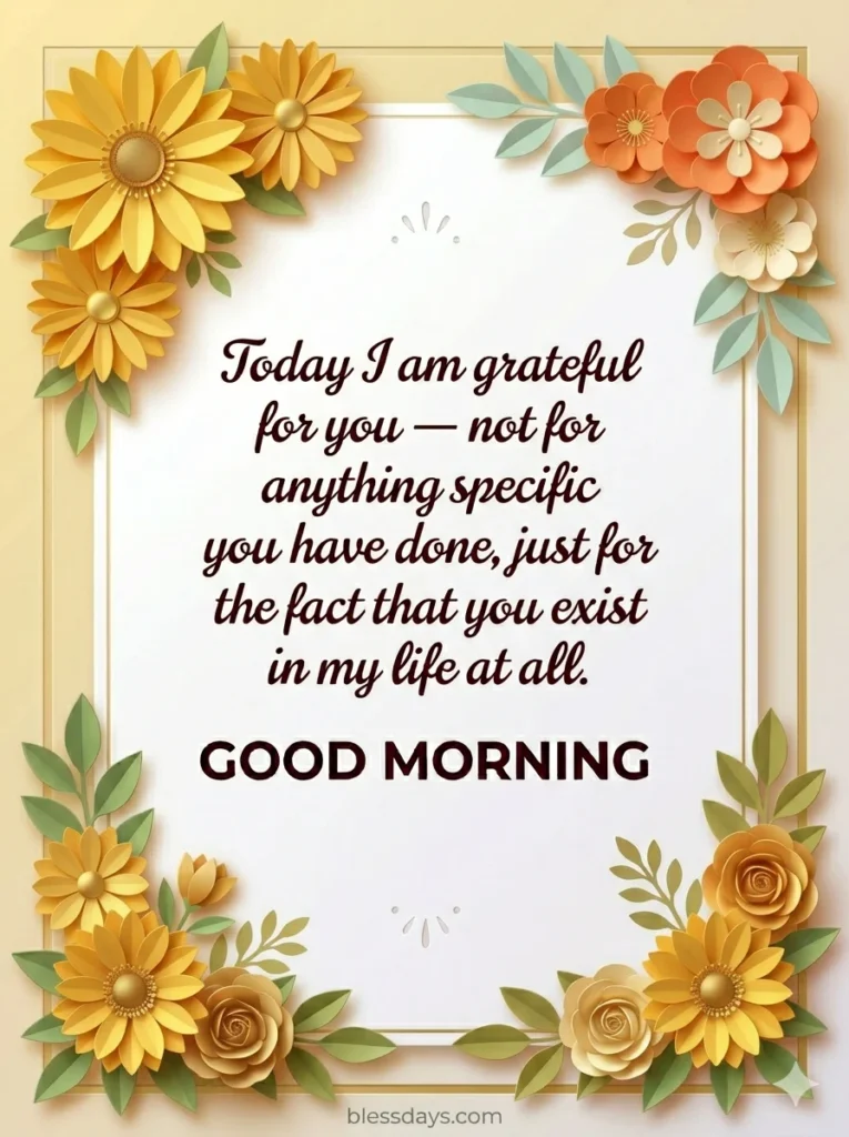 Thankful Good Morning Blessings for a Friend