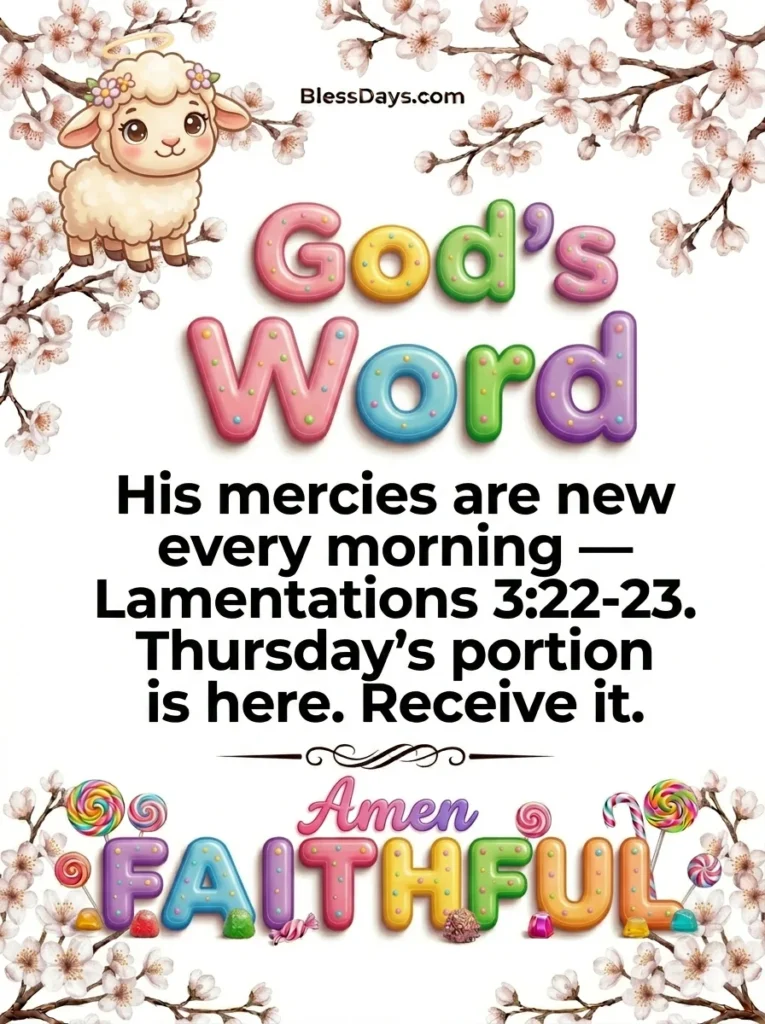 Thursday Blessings with Bible Verses