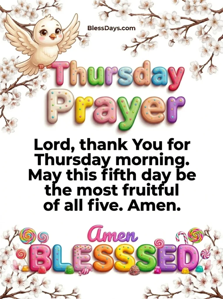 Thursday Morning Prayers and Blessings