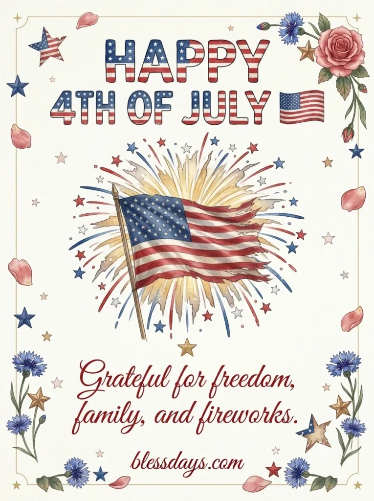 4th of July Wishes for Social Media