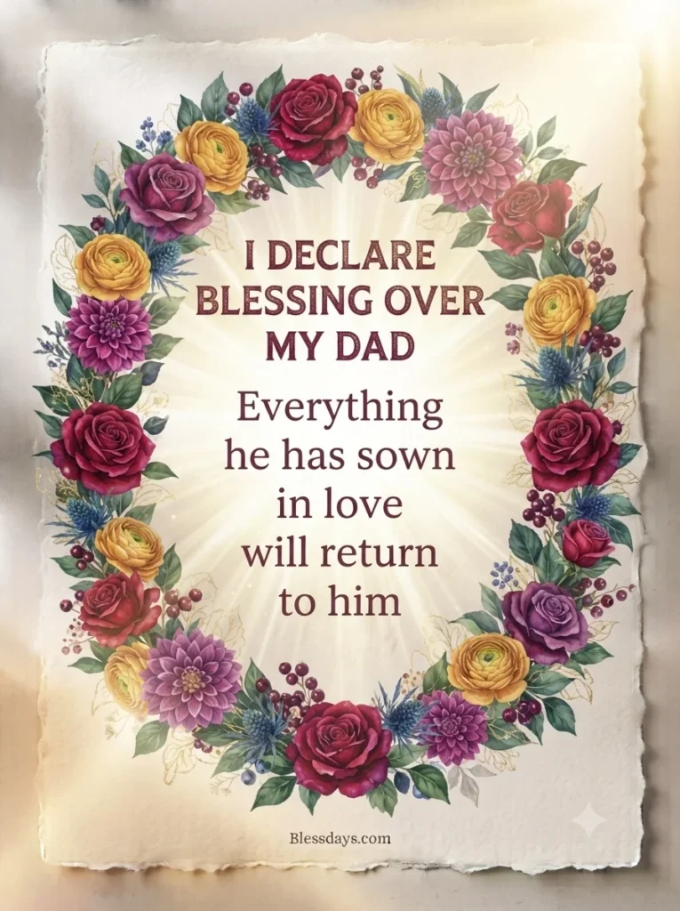 Blessings Declarations Over Dad