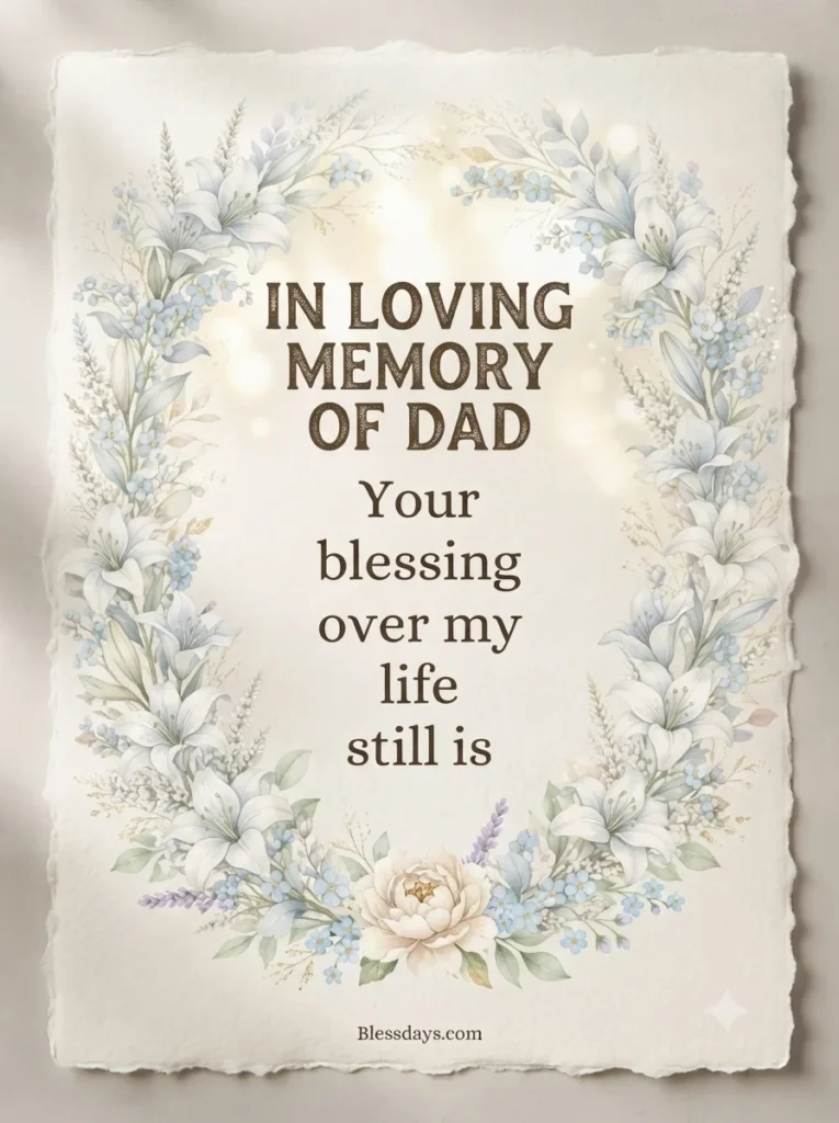 Blessings for a Father Who Has Passed