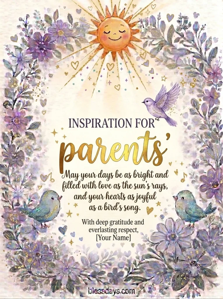 Inspirational Parents Day Quotes and Blessings