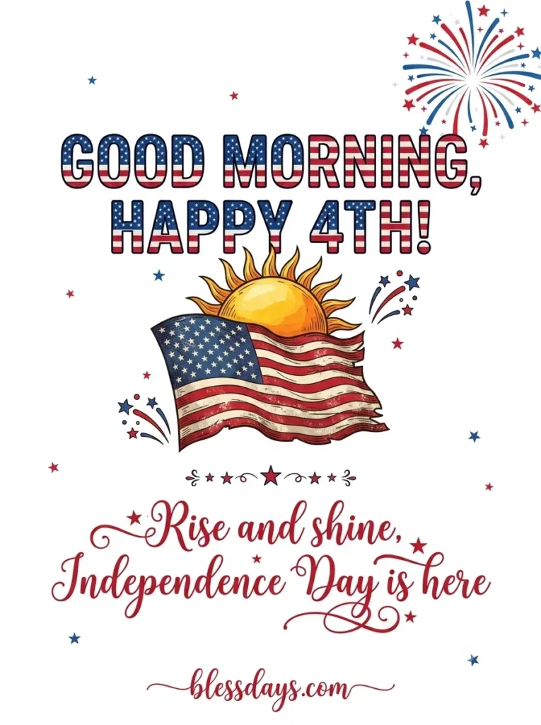 Good Morning 4th of July Wishes