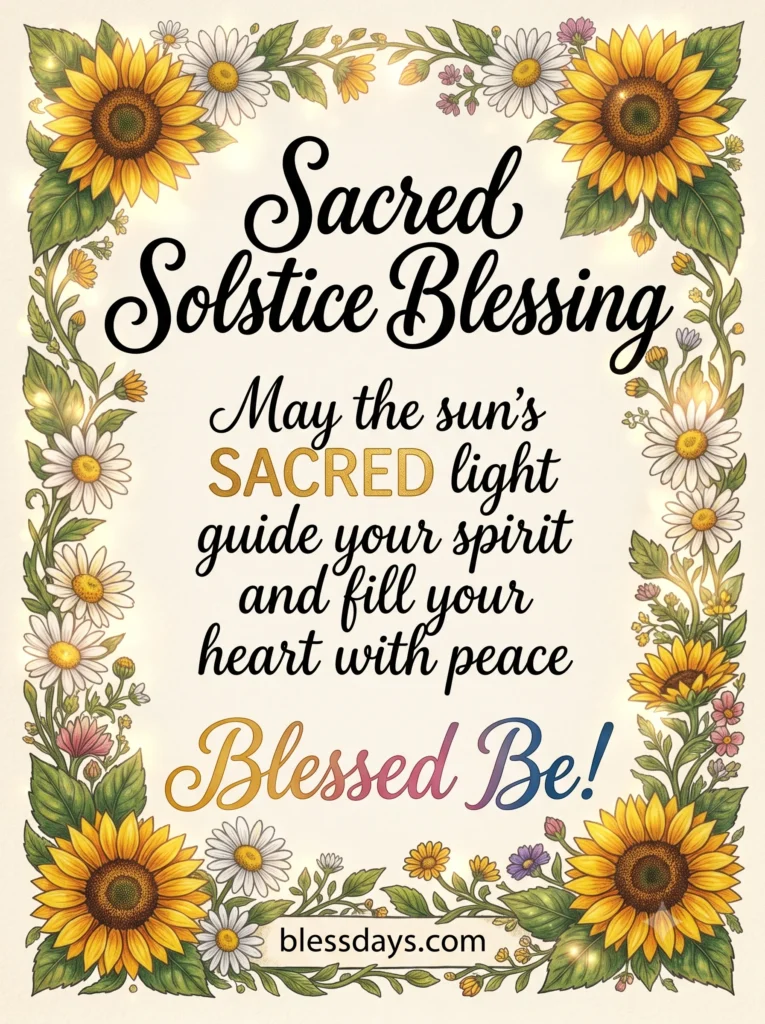 Spiritual and Sacred Summer Solstice Blessings