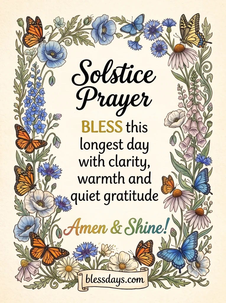 Summer Solstice Prayers and Blessings