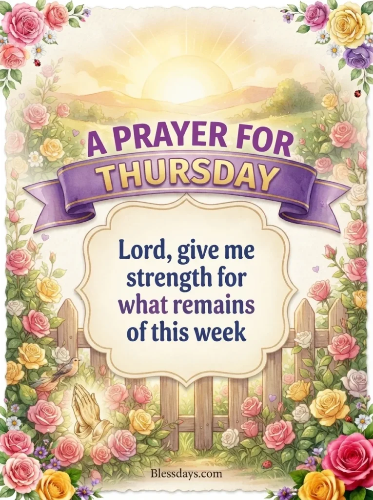 Thursday Blessings and Prayers