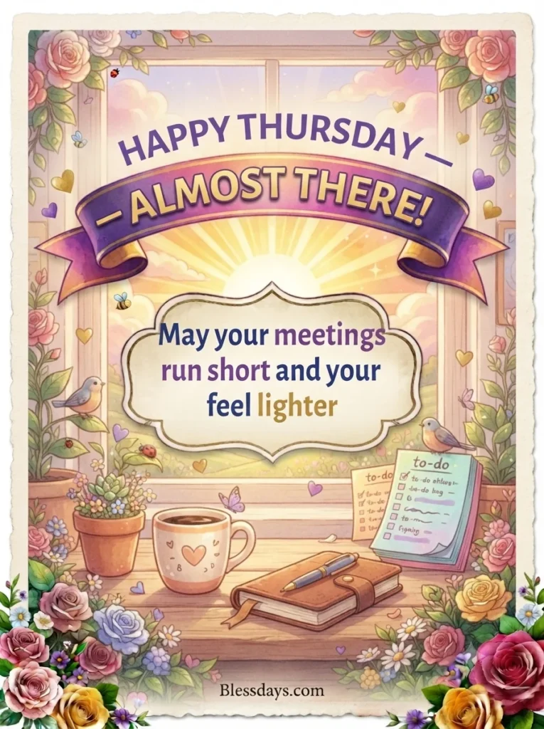 Thursday Blessings for Work and Productivity