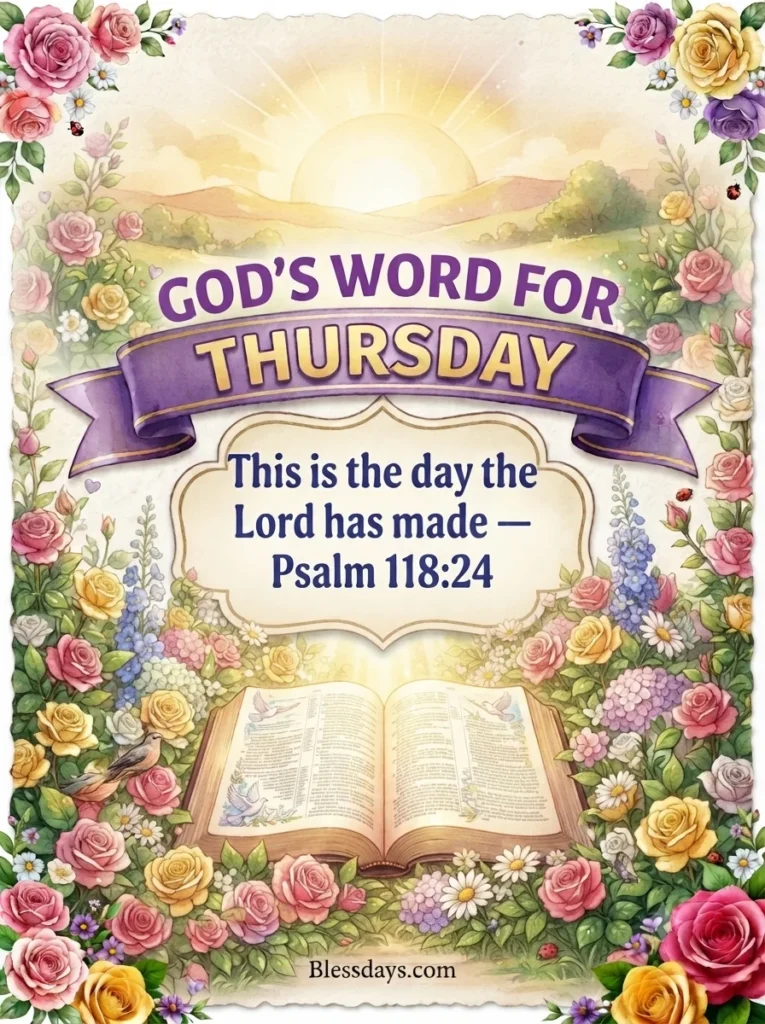 Thursday Blessings with Bible Verses