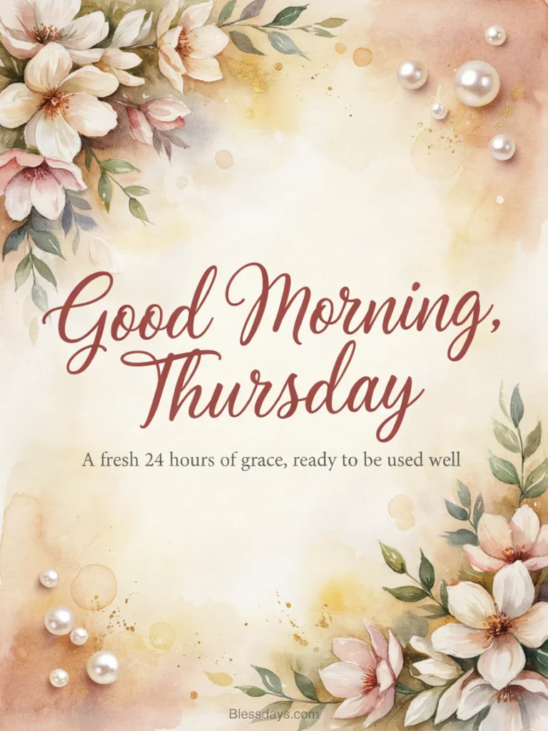 4. thursday morning blessings