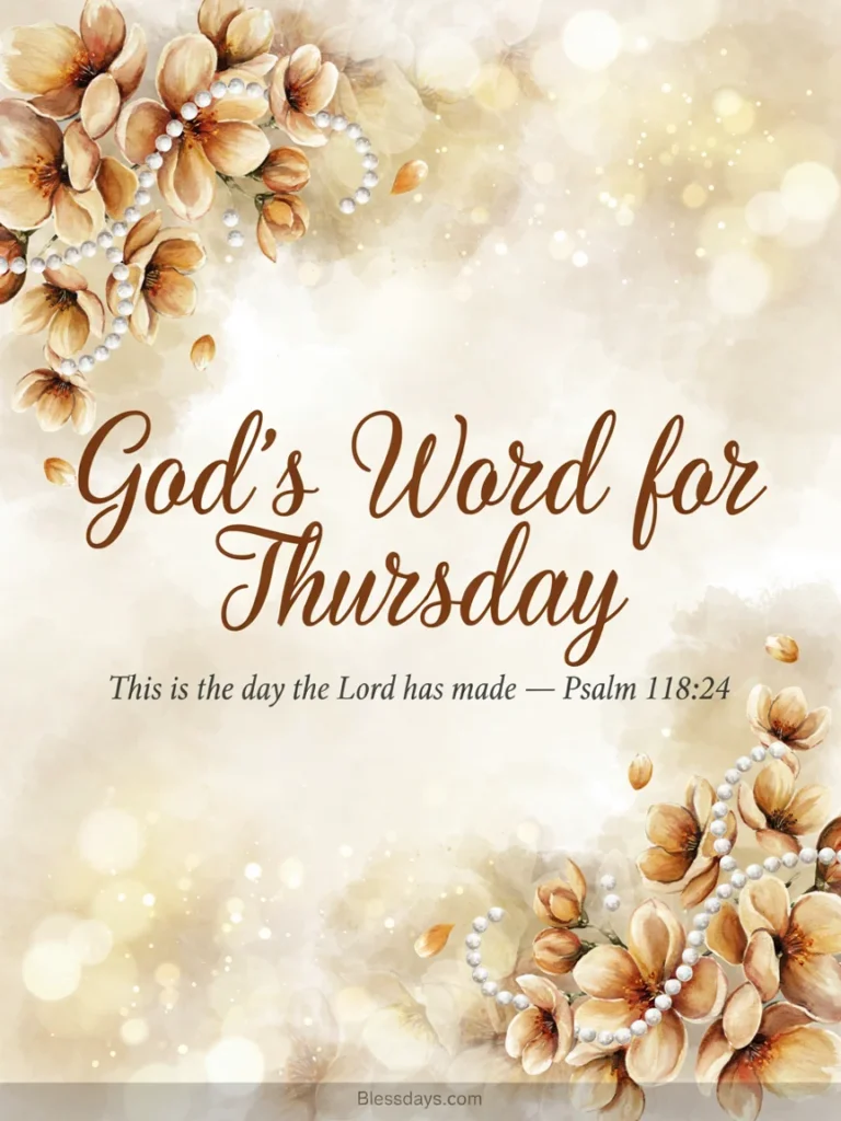 6. happy thursday blessings with bible verses