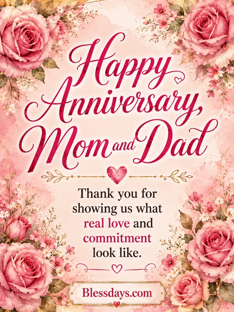 anniversary blessings for parents