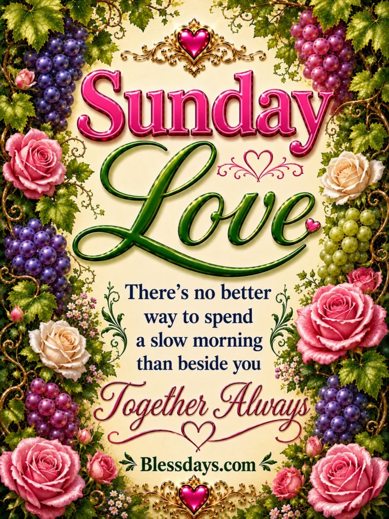 blessed sunday blessings for love and togetherness