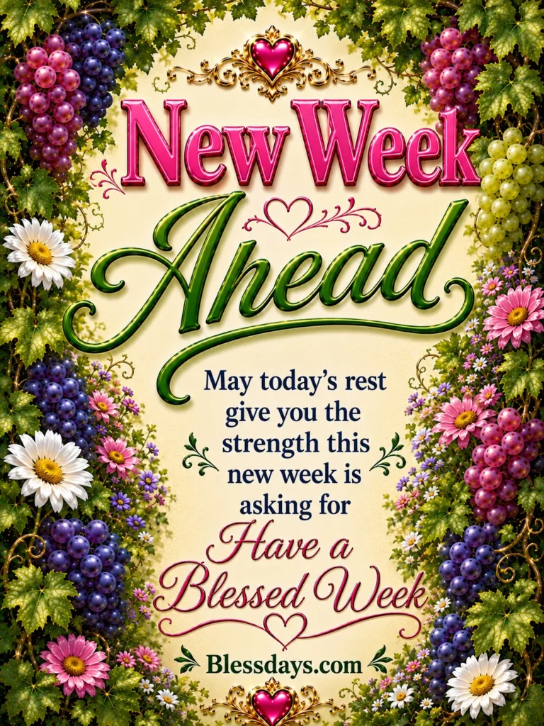 blessed sunday wishes for new beginnings and the week ahead