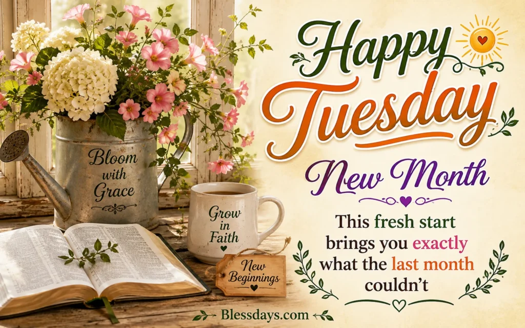 Happy Tuesday Blessings for the New Month