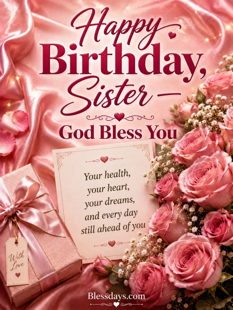 closing birthday blessings for my sister