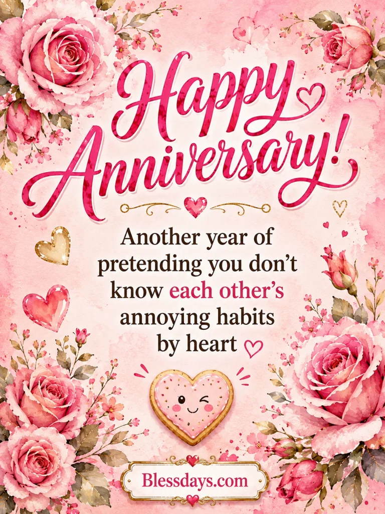 funny happy anniversary blessings