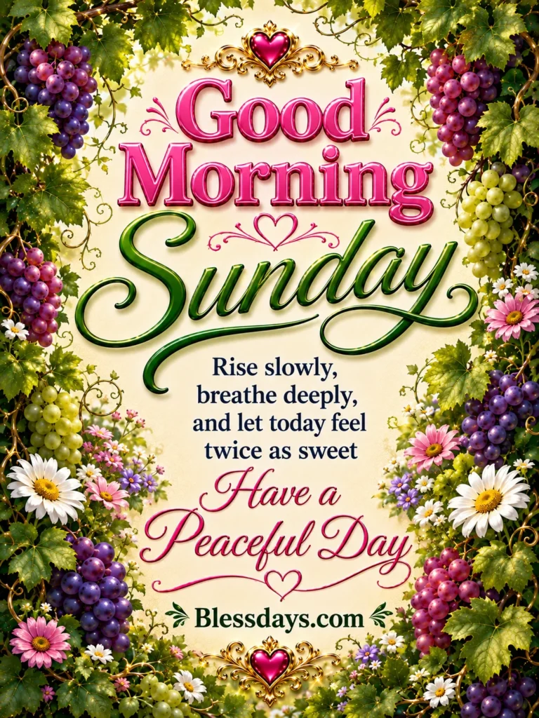 good morning sunday blessings