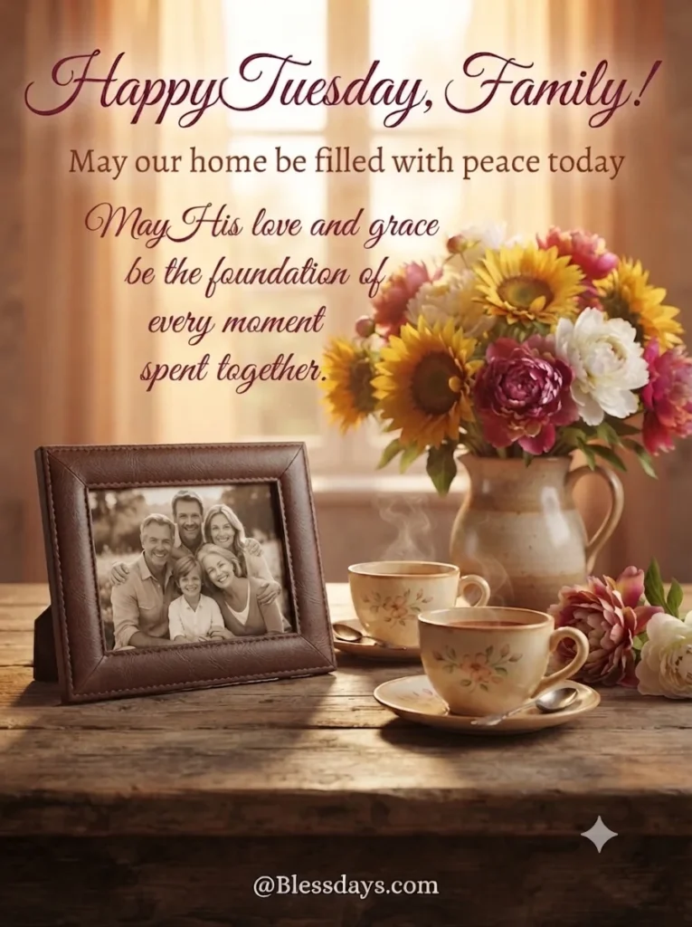Happy Tuesday Blessings for Family