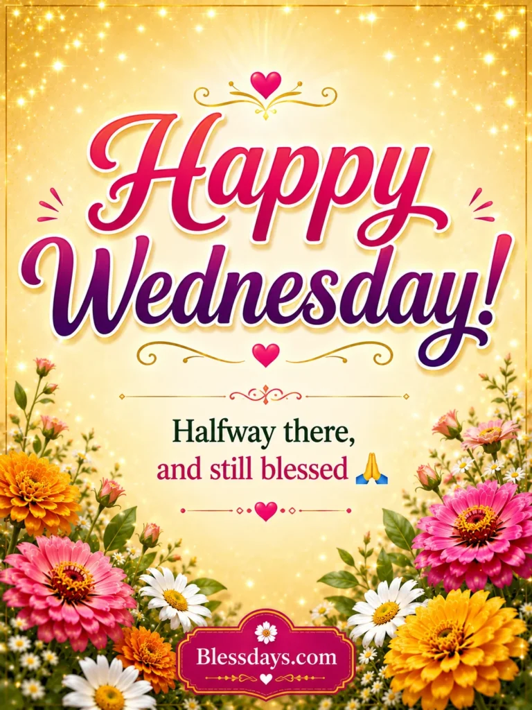 happy wednesday blessings for social media and whatsapp