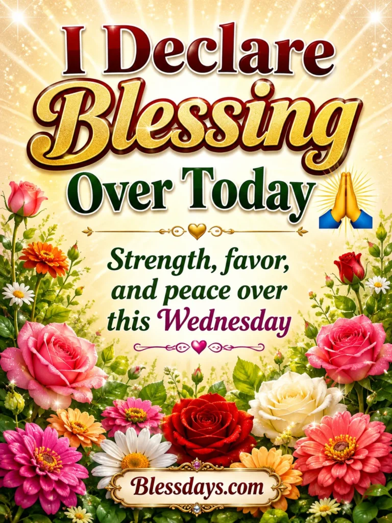 happy wednesday declarations of faith