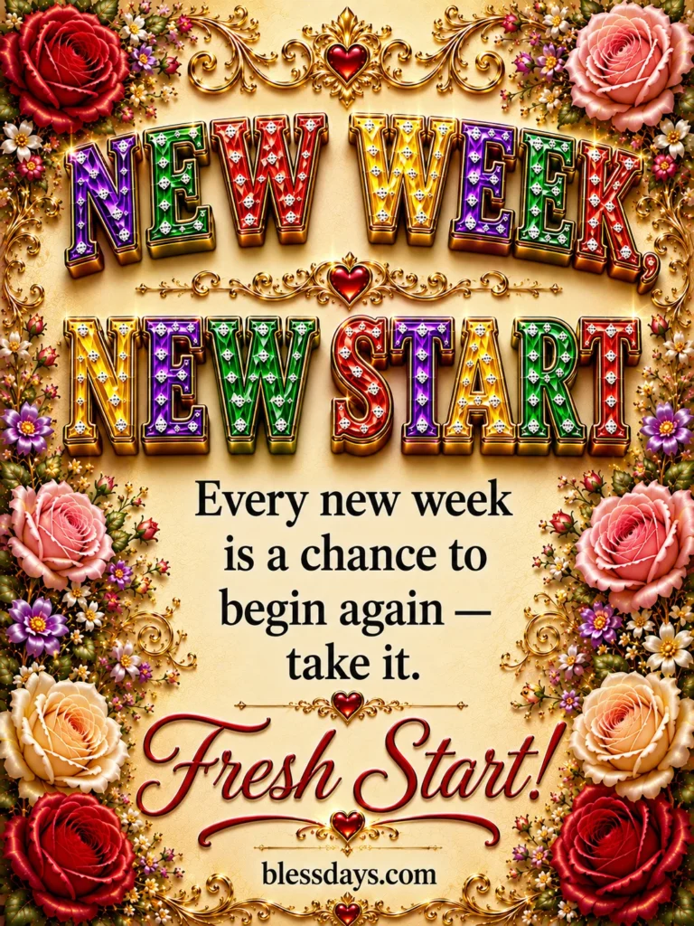 monday blessings for new beginnings and fresh starts