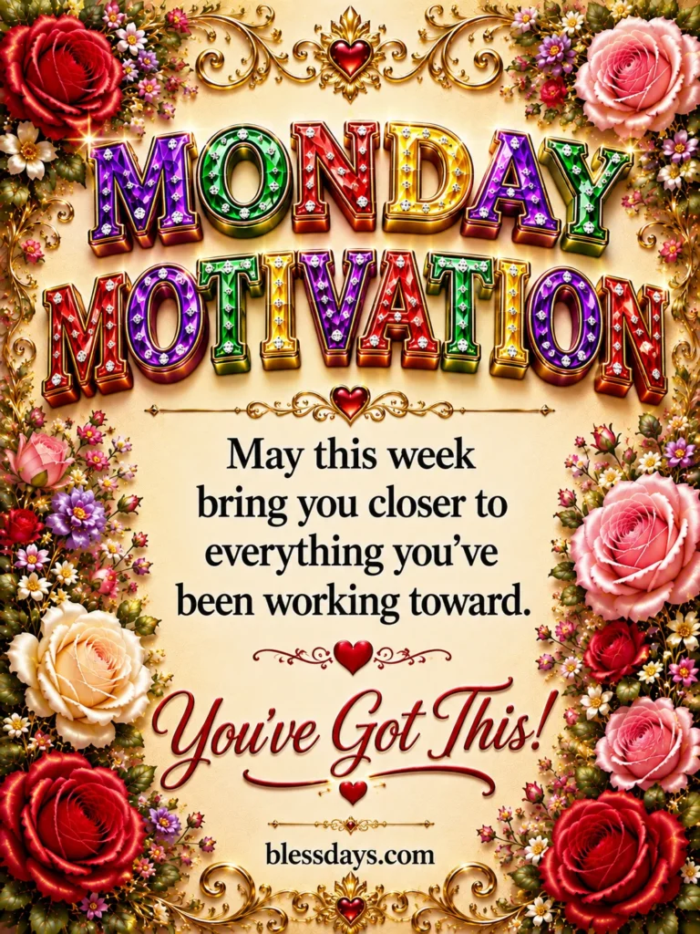 monday motivation and blessings for the week ahead