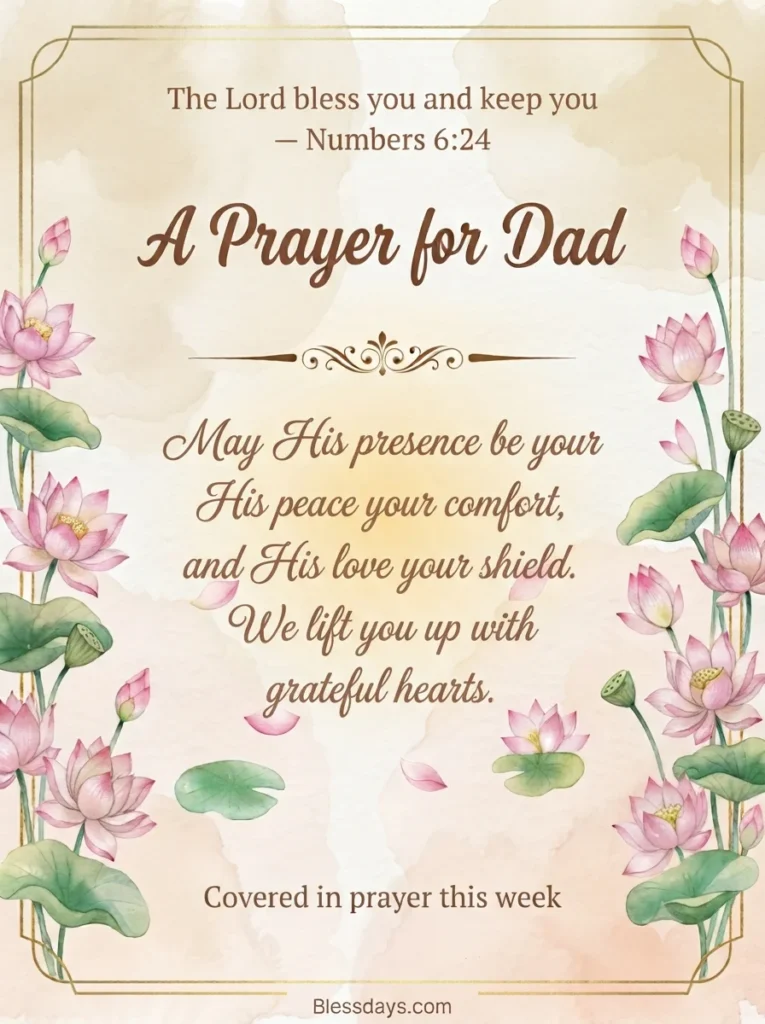 Monday Prayers and Bible-Based Blessings for My Dad