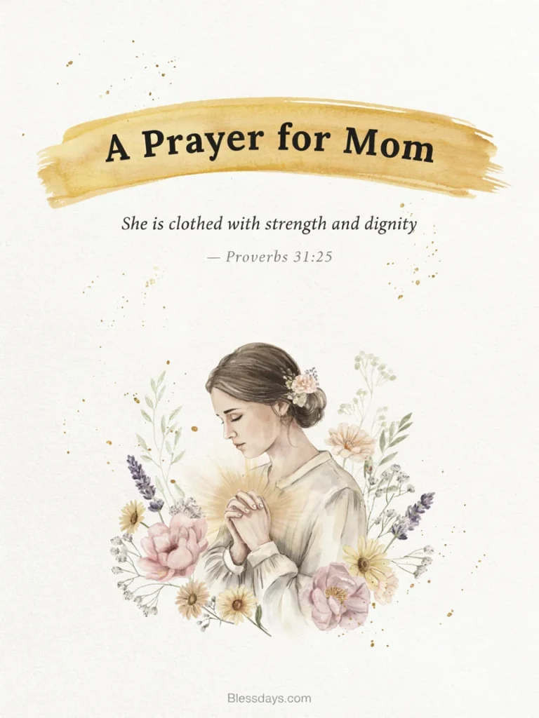 Monday Prayers and Bible-Based Blessings for My Mom