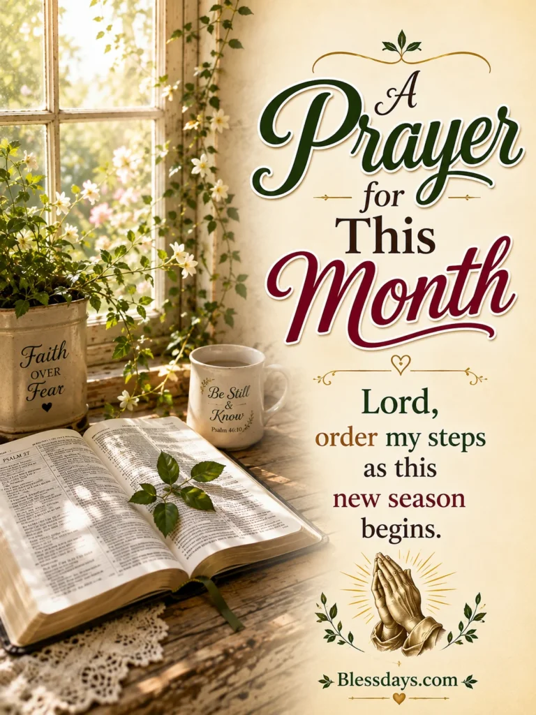 new month prayers for a fresh start