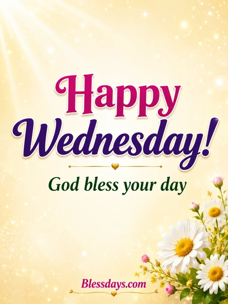 short happy wednesday blessings