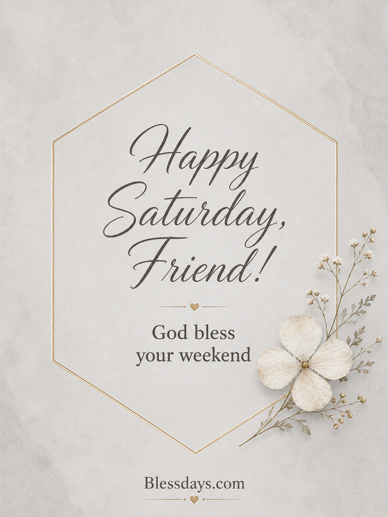 short saturday blessings for my best friend