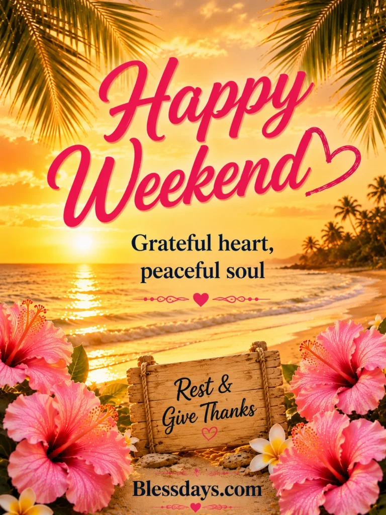 short and sweet weekend gratitude messages